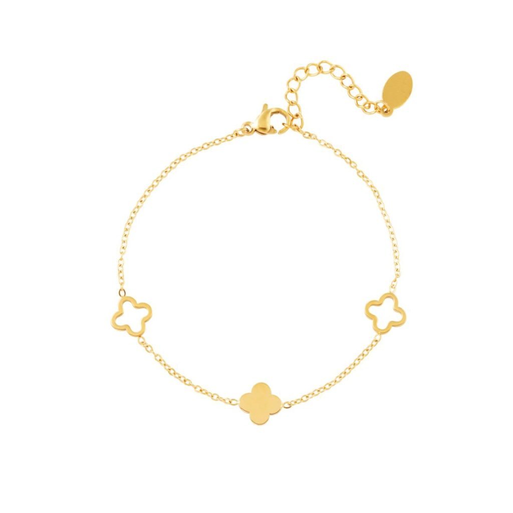 pulsera-con-treboles-oro